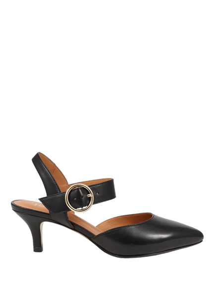 Jones Bootmaker Yohanna Leather Court Shoes, Black