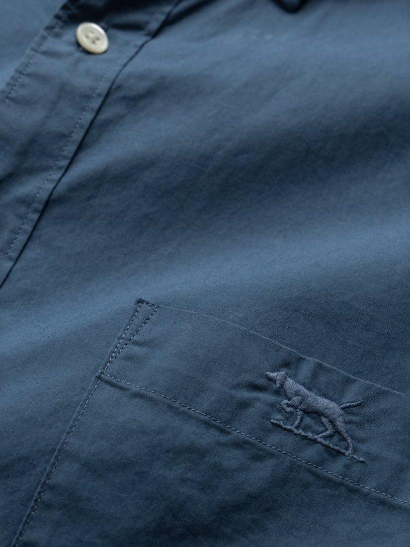 Product image 5 of 5, which shows Rodd & Gunn Hendrick Poplin Cotton Slim Fit Long Sleeve Shirt, Bluejay, XS
