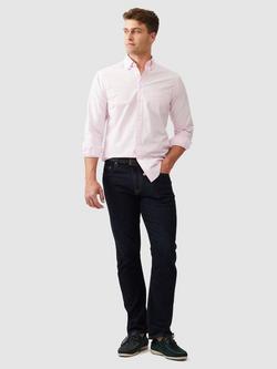 Rodd & Gunn Hendrick Poplin Cotton Slim Fit Long Sleeve Shirt - view 2, Rosewater