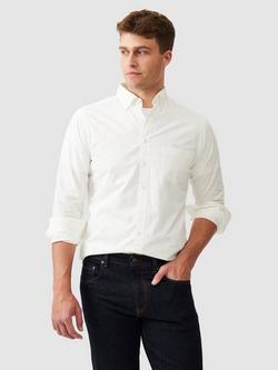 Rodd & Gunn Hendrick Poplin Cotton Slim Fit Long Sleeve Shirt, Snow