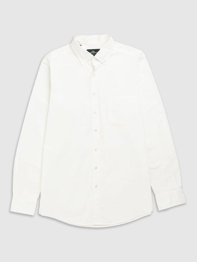 Product image 4 of 5, which shows Rodd & Gunn Hendrick Poplin Cotton Slim Fit Long Sleeve Shirt, Snow, S