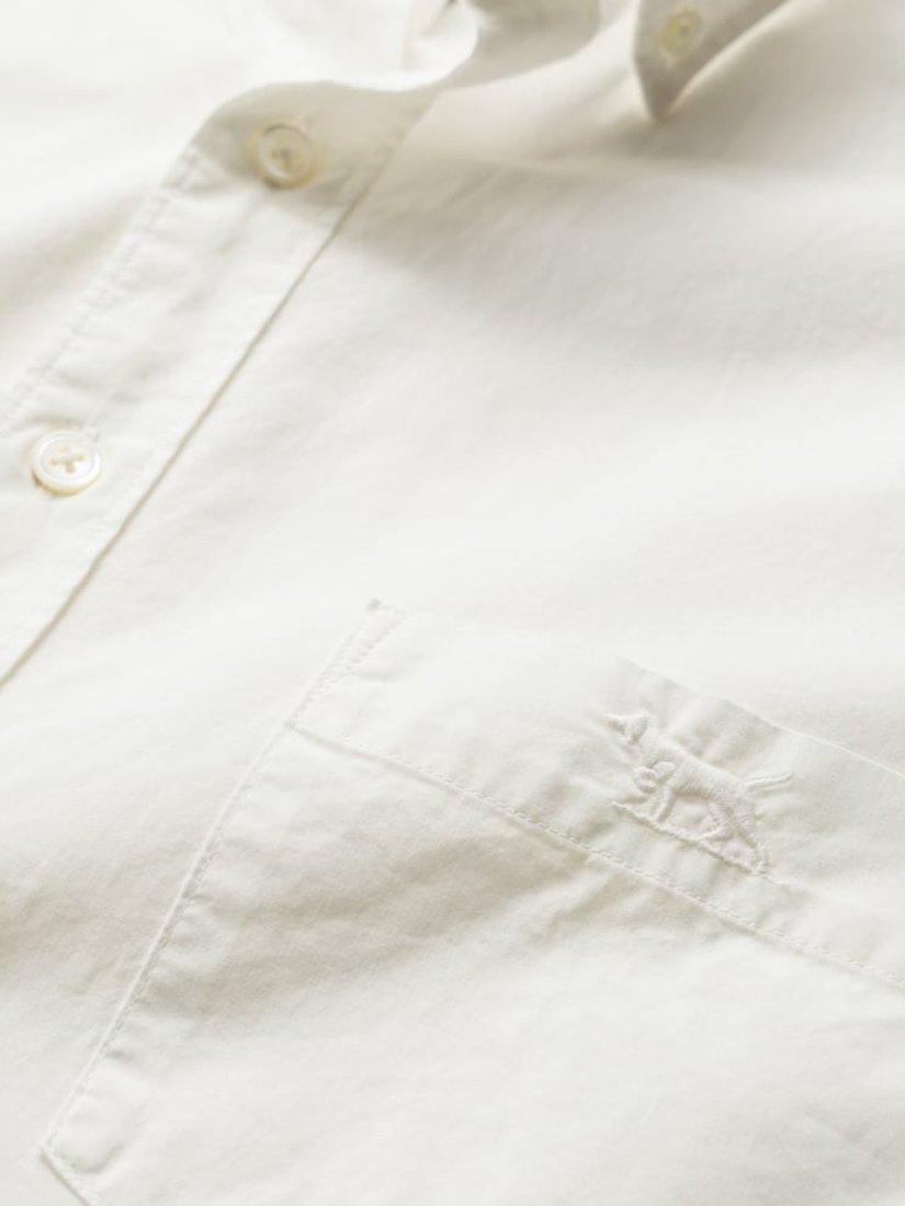 Product image 5 of 5, which shows Rodd & Gunn Hendrick Poplin Cotton Slim Fit Long Sleeve Shirt, Snow, S
