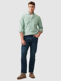 Rodd & Gunn Hendrick Poplin Cotton Slim Fit Long Sleeve Shirt - view 2, Thyme
