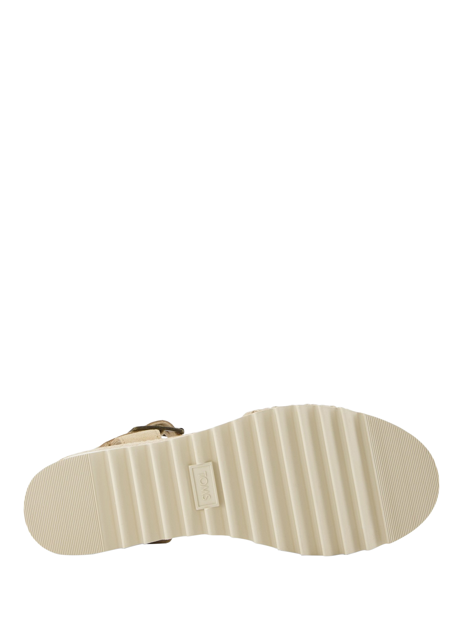 Product image 4 of 5, which shows TOMS Diana Platform Wedge Sandals, Champagne, 4