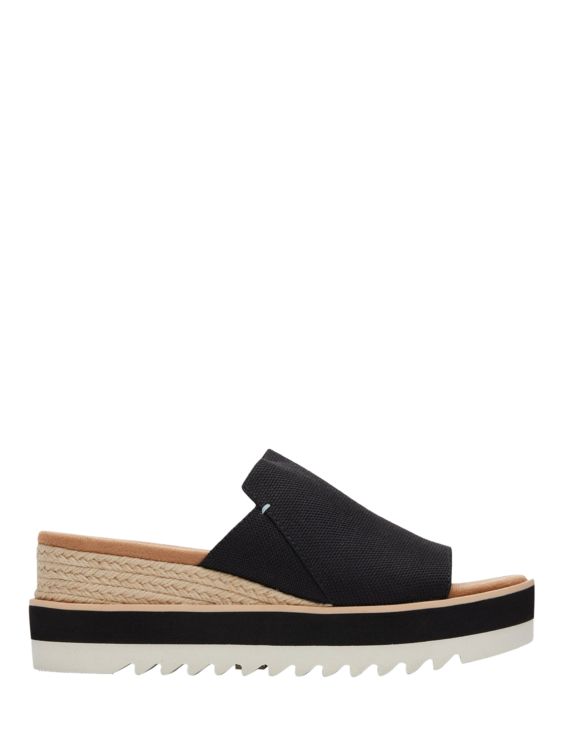 Product image 1 of 5, which shows TOMS Diana Wedge Mule Sandals, Black, 4