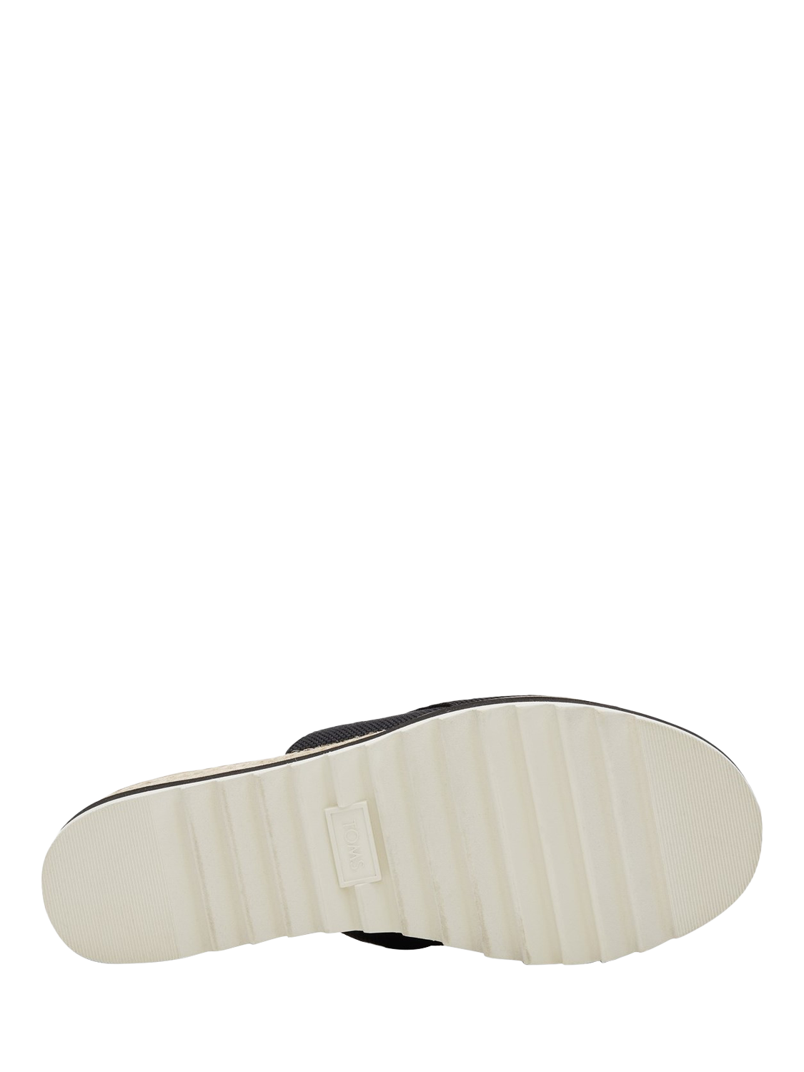 Product image 4 of 5, which shows TOMS Diana Wedge Mule Sandals, Black, 4