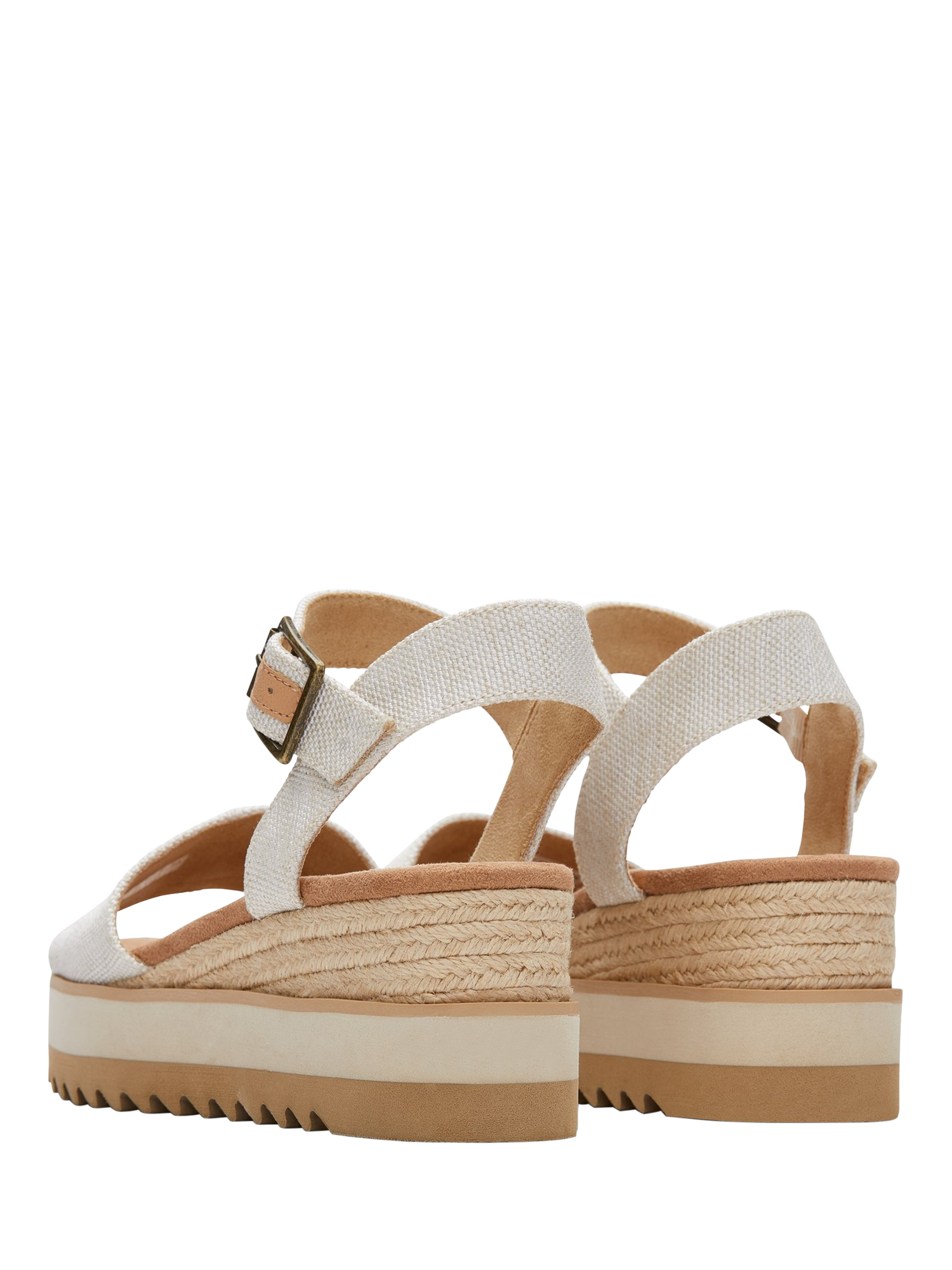 Product image 3 of 4, which shows TOMS Diana Platform Wedge Sandals, Natural, 4