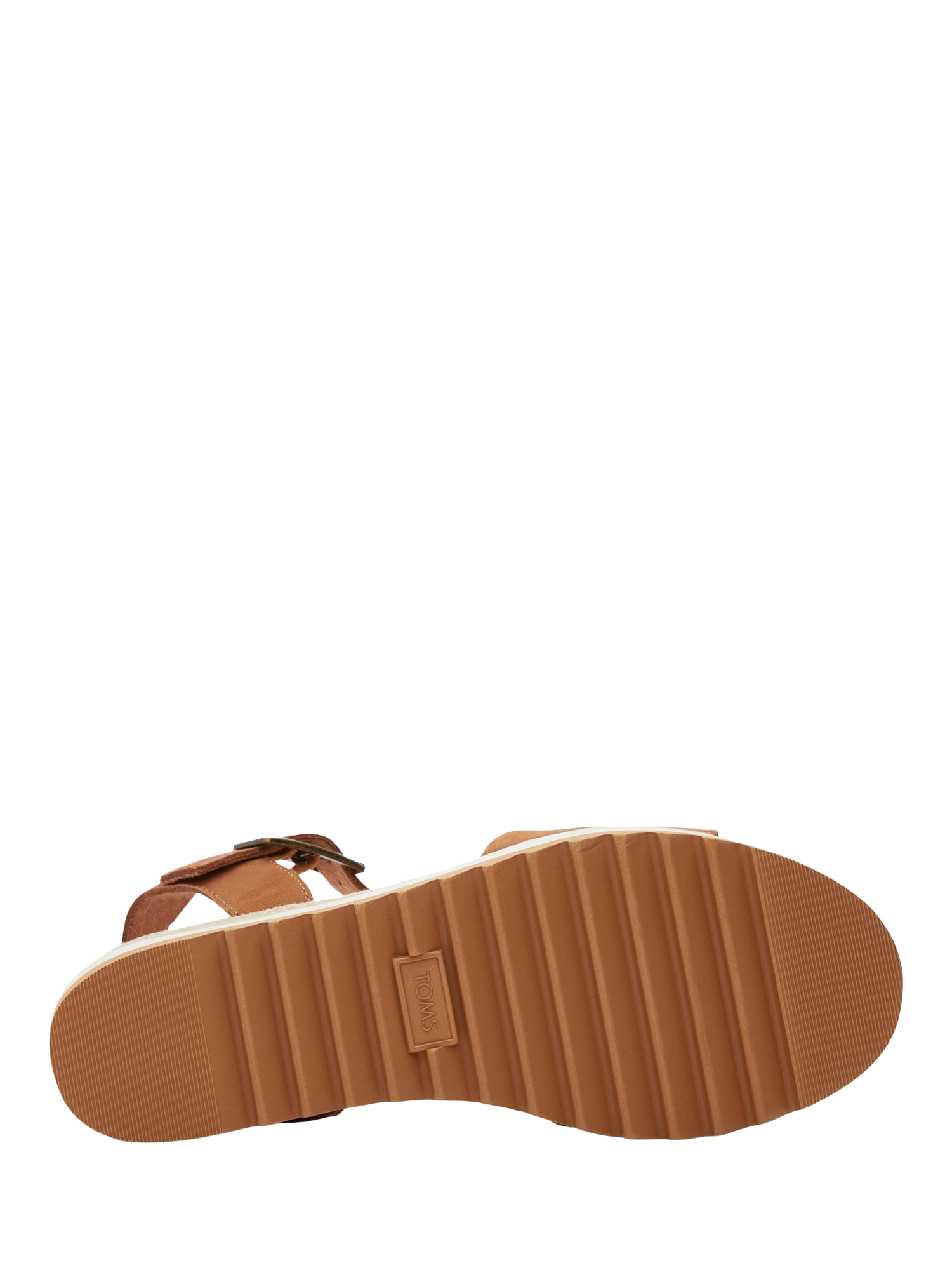 Product image 4 of 5, which shows TOMS Diana Platform Wedge Sandals, Tan, 4