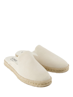 TOMS Santiago Leather Mule Sandals, Light Sand - view 2, Light Sand