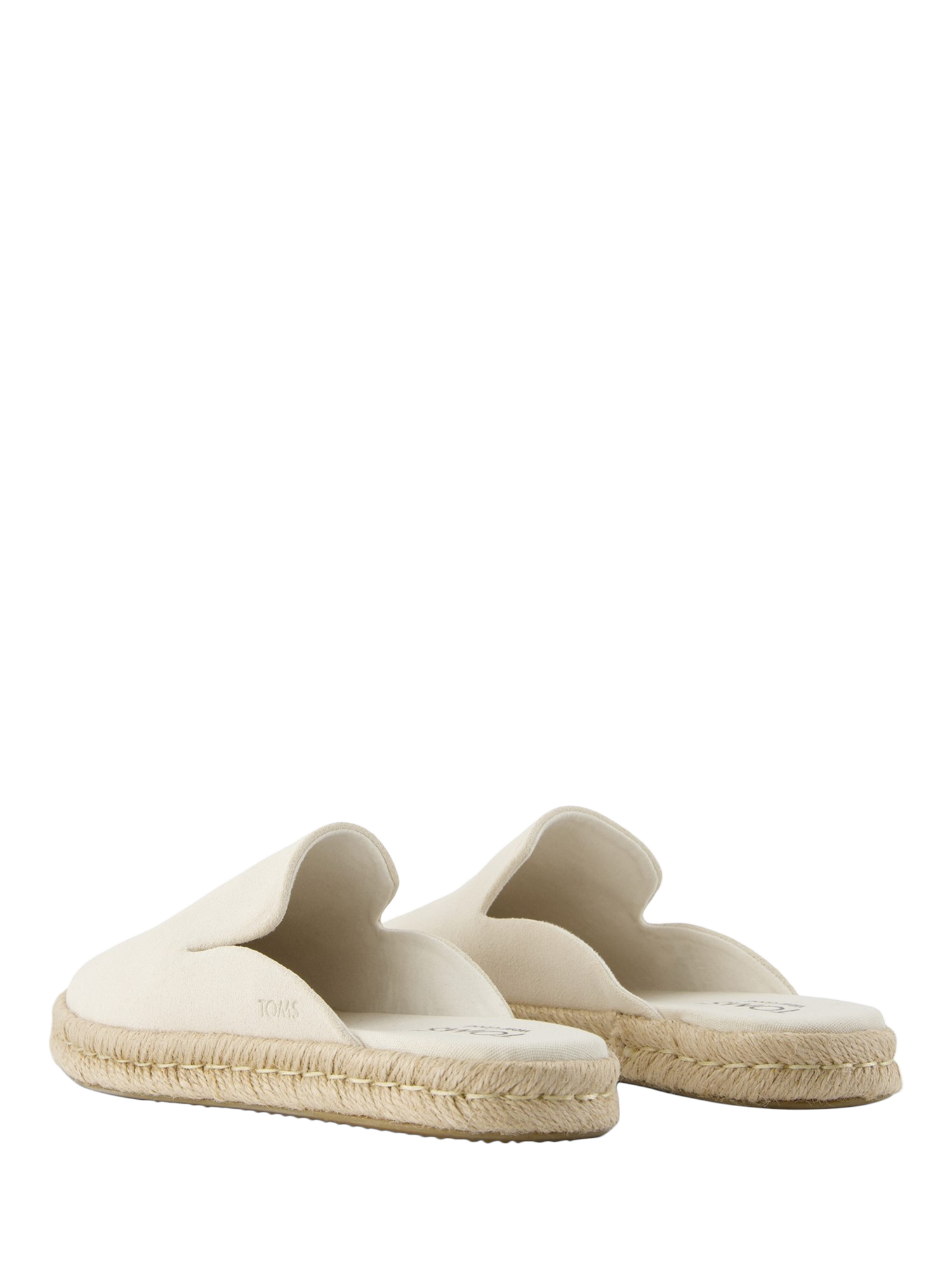 Product image 3 of 5, which shows TOMS Santiago Leather Mule Sandals, Light Sand, 4