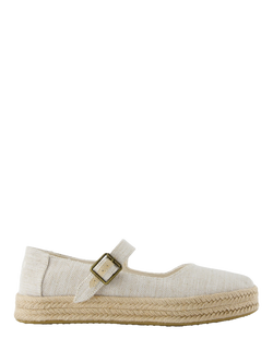 TOMS Carolina Mary Jane Flatform Espadrilles, Cream, Cream
