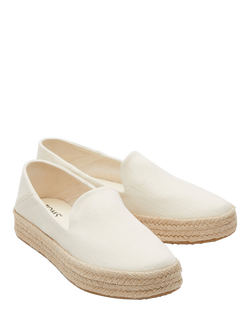 TOMS Carolina Suede Platform Espadrilles - view 2, Cream
