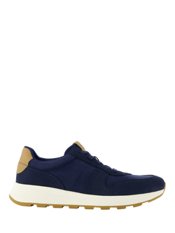 TOMS TRVL Lite Leather Blend Retro Trainers, Navy