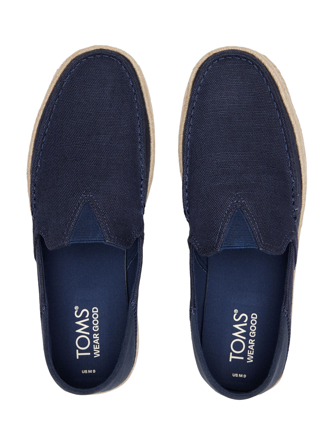 Product image 5 of 5, which shows TOMS Alonso Rope Loafers, Navy, 7