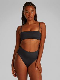 Calvin Klein High Waist Bikini Bottoms, Black, Black