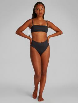 Calvin Klein High Waist Bikini Bottoms, Black - view 2, Black