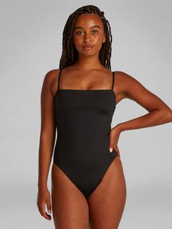 Calvin Klein Bandeau Swimsuit, Black, Black