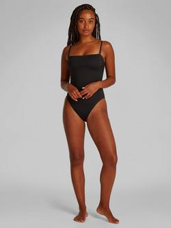 Calvin Klein Bandeau Swimsuit, Black - view 2, Black