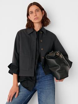 Whistles Mia Pocket Detail Jacket, Washed Black