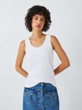 AND/OR Winnie Ribbed Vest Top, White