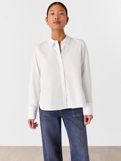 Whistles Petite Boxy Shirt, White, White