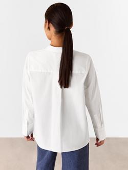 Whistles Petite Boxy Shirt, White - view 2, White
