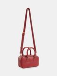 Whistles Lois Leather Bowling Crossbody Bag, Red