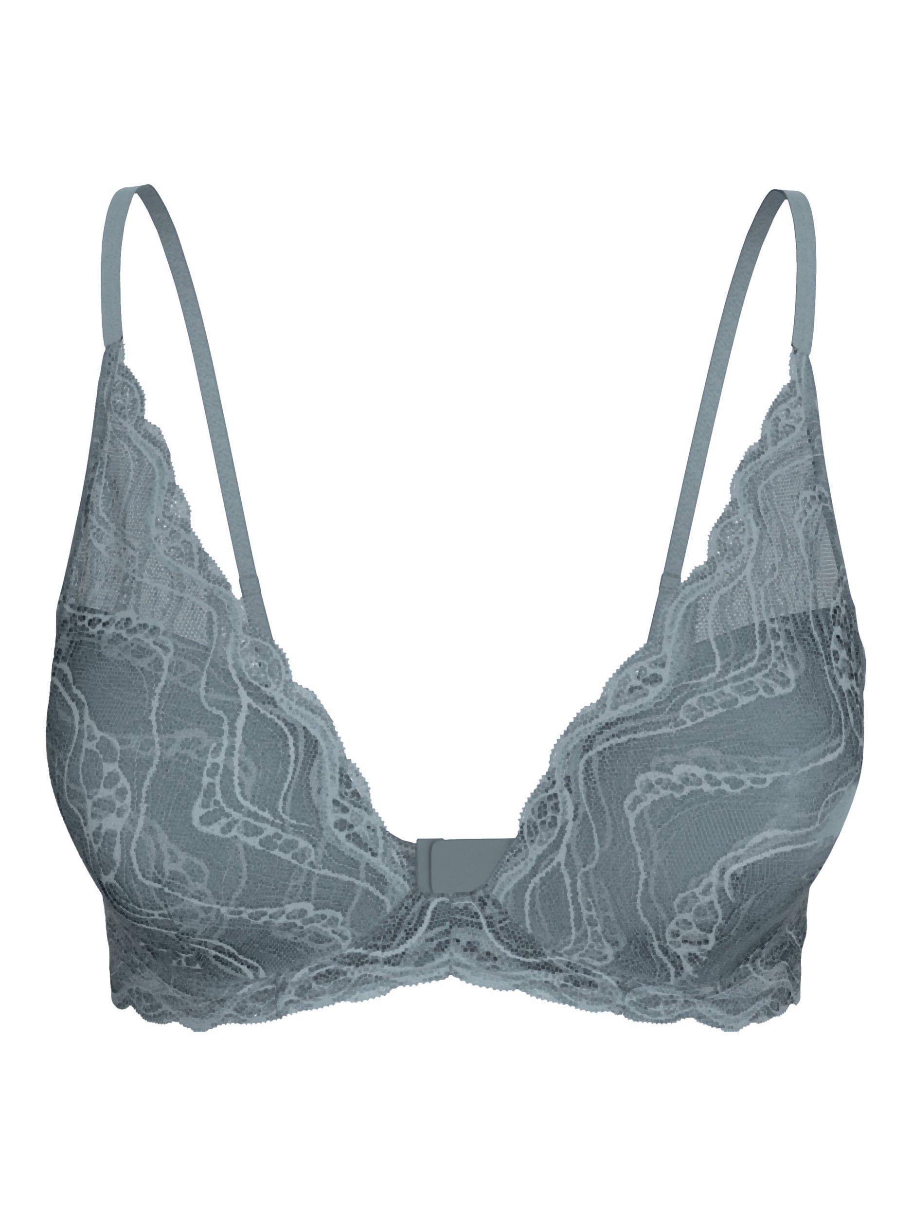 Product image 7 of 7, which shows Calvin Klein CK INSTINCT Plunge Bra, Lead, 32A