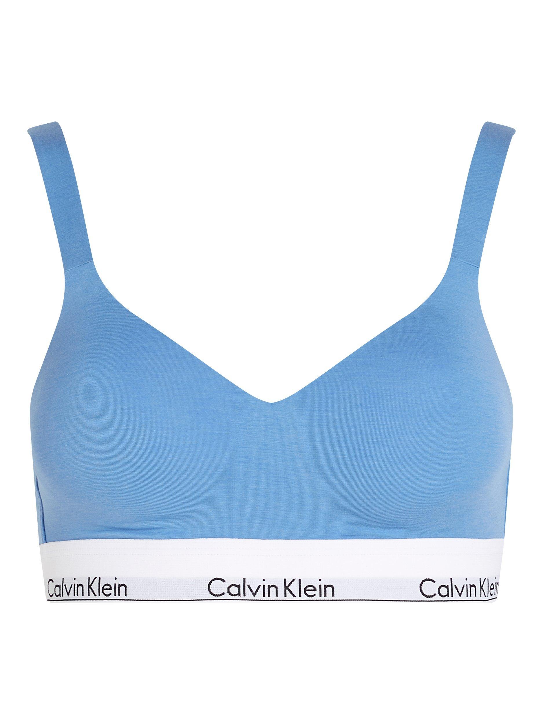 Product image 6 of 6, which shows Calvin Klein Icon Cotton Modal Lift Bralette, Glacier, XS