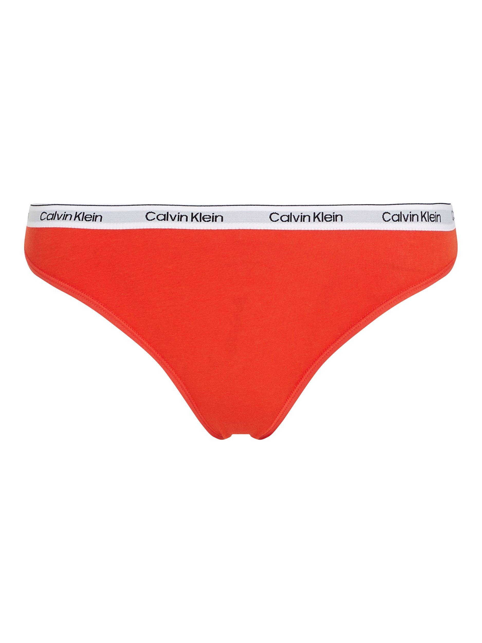 Product image 6 of 11, which shows Calvin Klein Modern Logo Cotton Bikini Briefs, Molten, XS