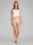 Calvin Klein Modern Logo Cotton Thong, Sterling Blue