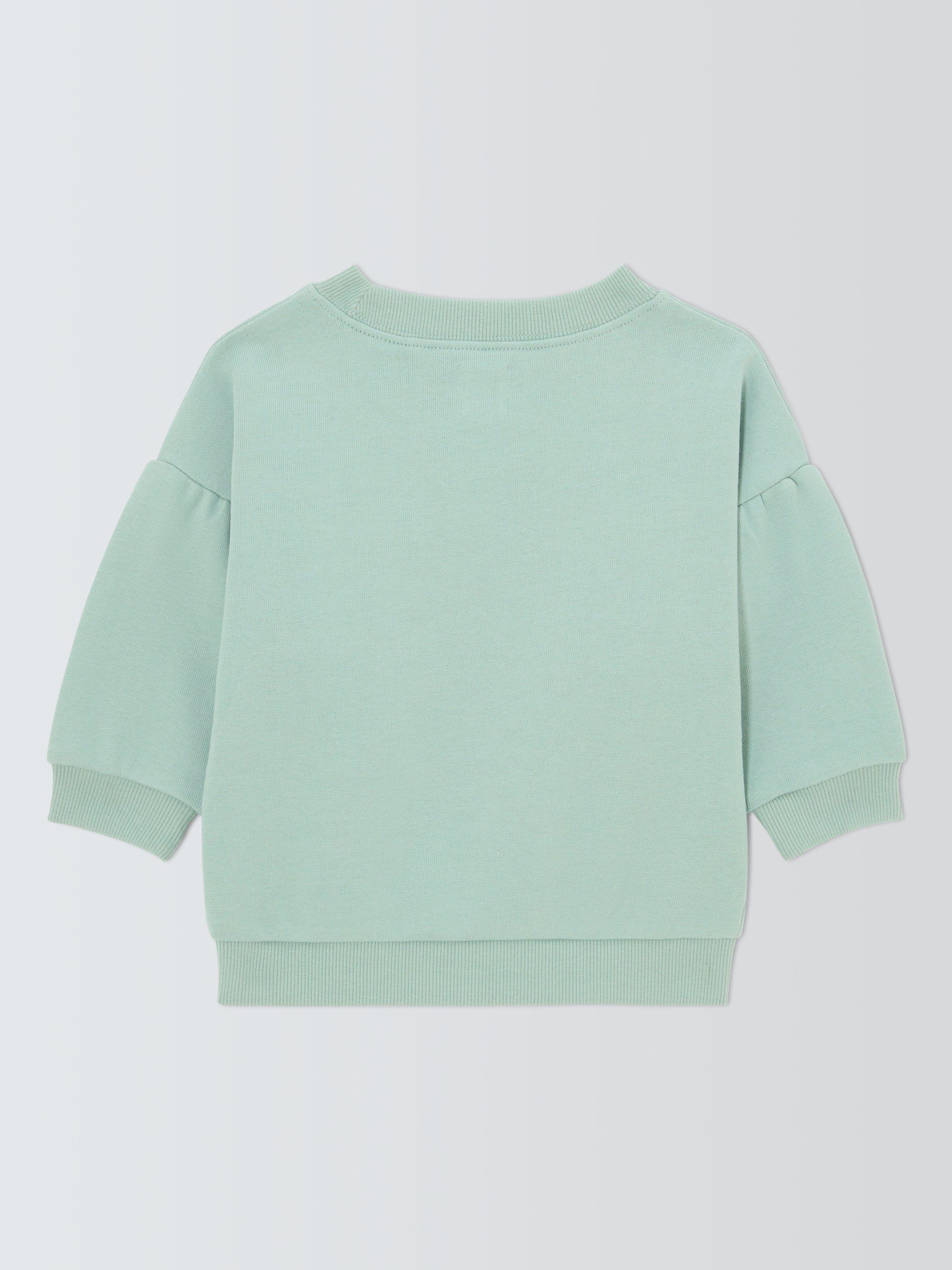 Product image 2 of 3, which shows John Lewis Baby Butterfly Sweatshirt, Blue, 3-6 months