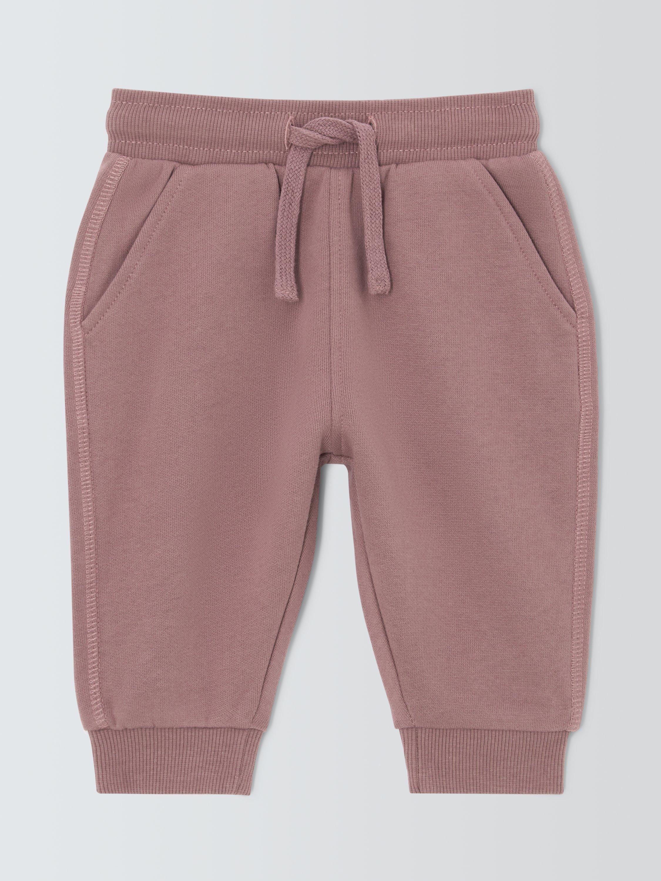 Product image 1 of 3, which shows John Lewis Baby Joggers, Dark Pink, 3-6 months