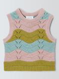 John Lewis Baby Wavy Knit Tank Top, Multi
