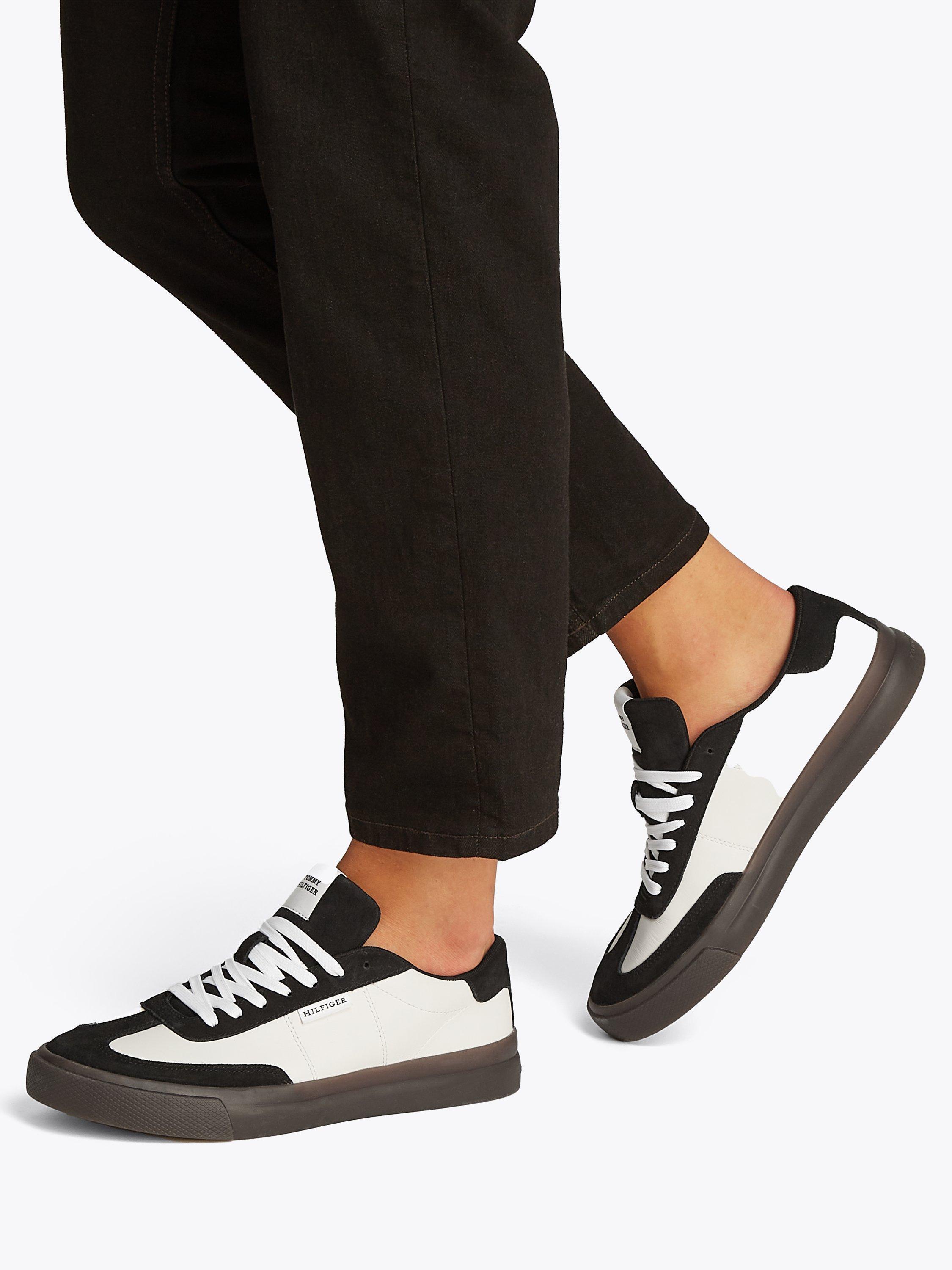 Product image 2 of 6, which shows Tommy Hilfiger Leather Cupset Summer Trainers, Ecru, EU41