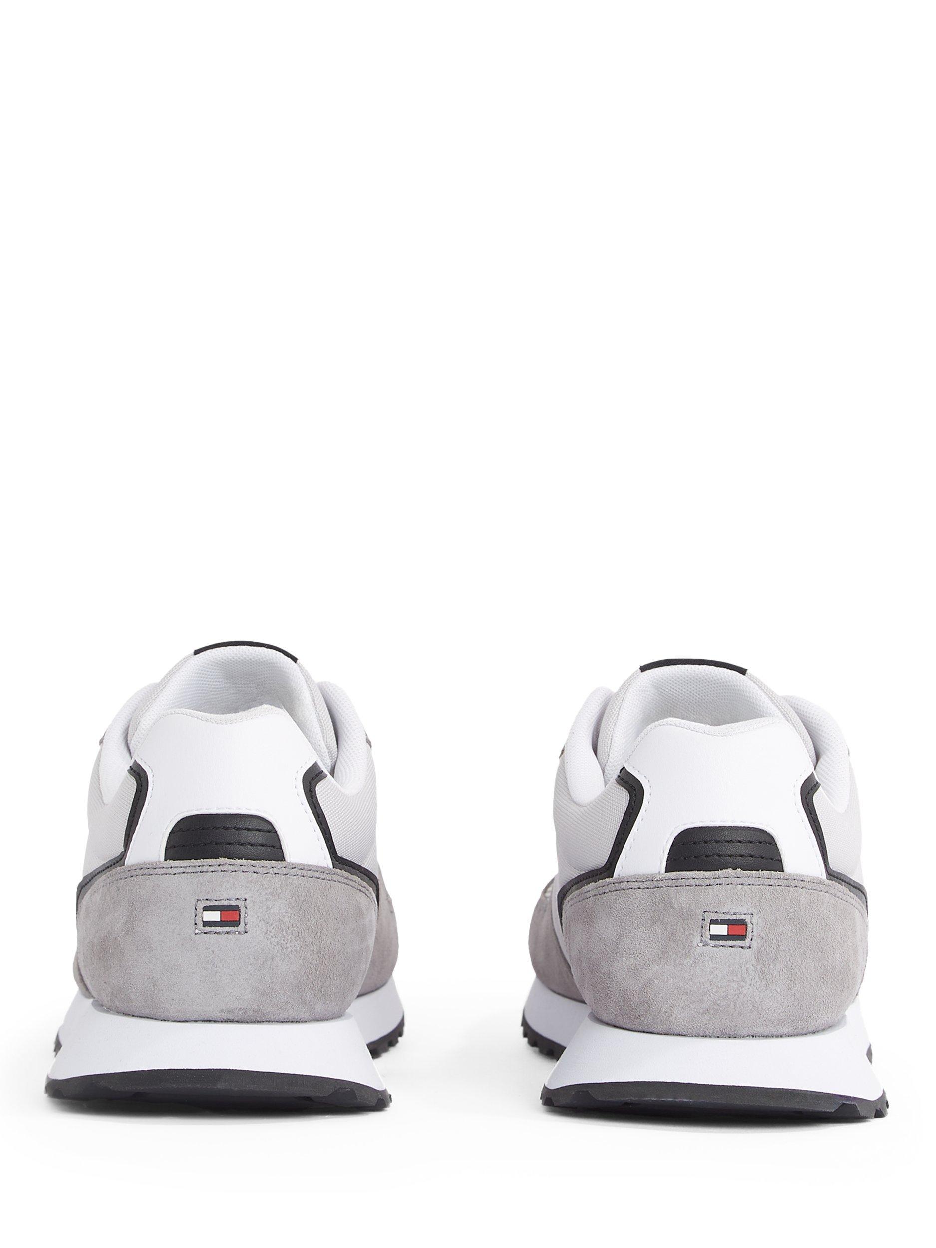 Product image 4 of 6, which shows Tommy Hilfiger Suede Logo Trainers, Grey Whisper, EU40