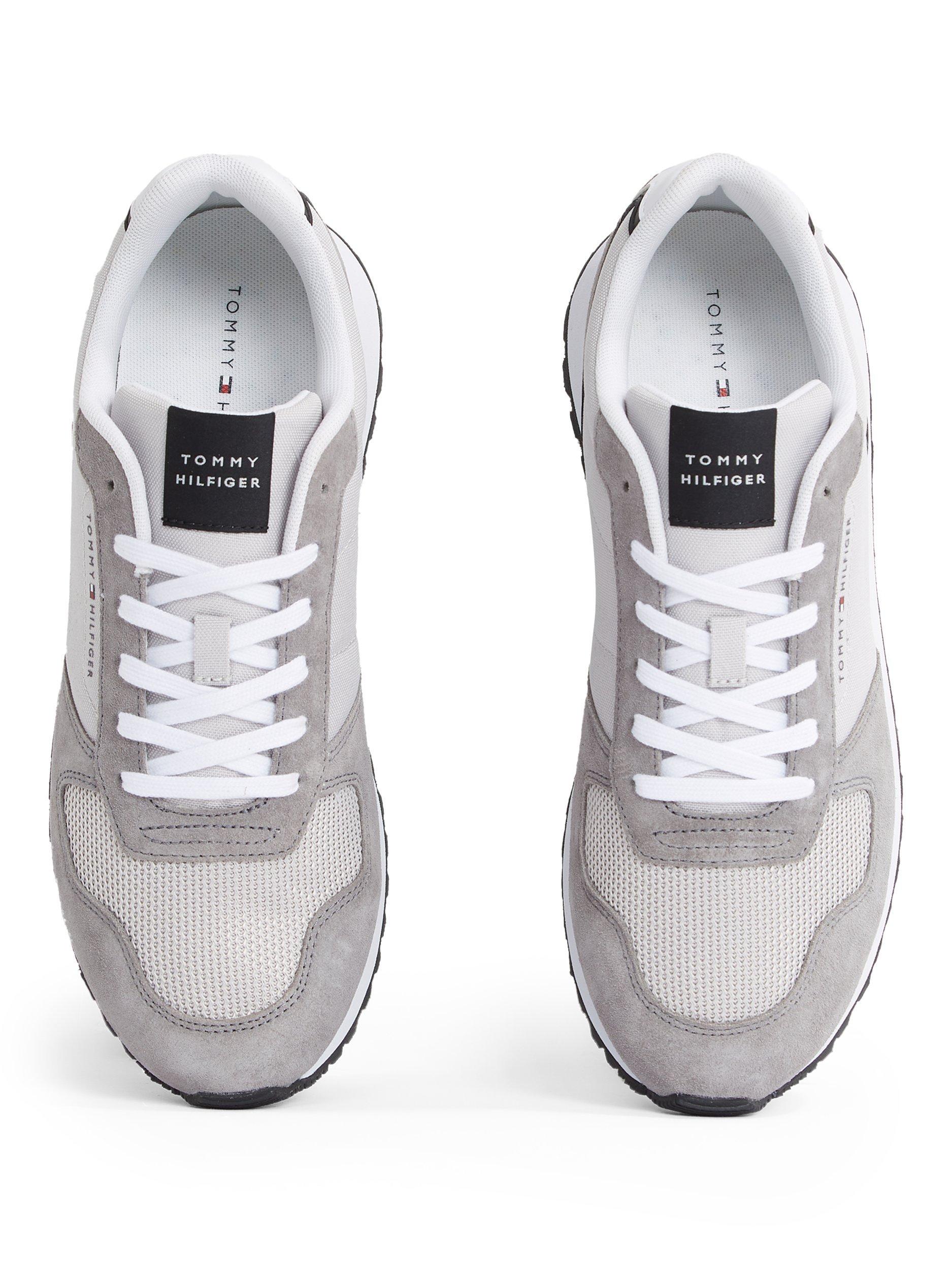 Product image 5 of 6, which shows Tommy Hilfiger Suede Logo Trainers, Grey Whisper, EU40
