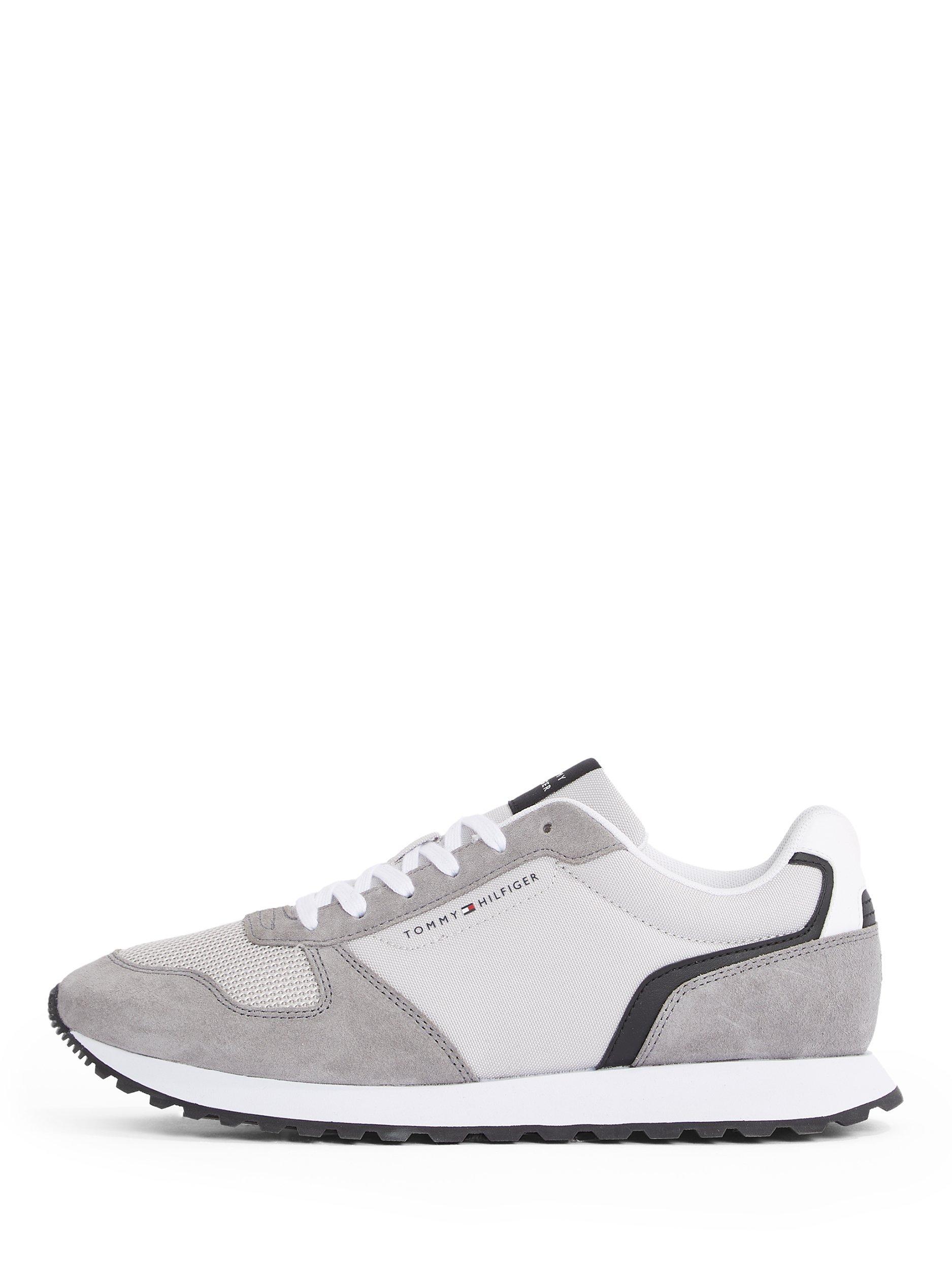 Product image 6 of 6, which shows Tommy Hilfiger Suede Logo Trainers, Grey Whisper, EU40
