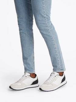 Tommy Hilfiger Suede Logo Trainers - view 2, White