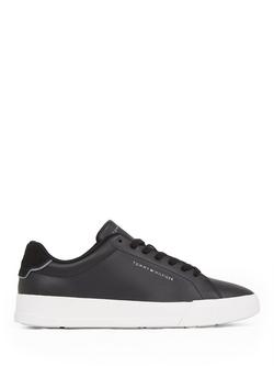 Tommy Hilfiger Logo Court Trainers, Black