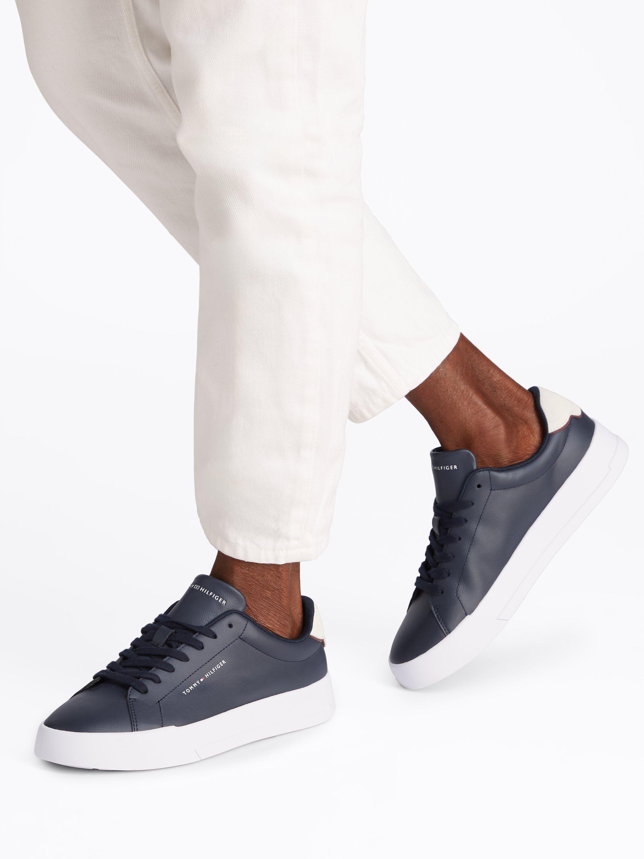 Product image 2 of 6, which shows Tommy Hilfiger Logo Court Trainers, Desert Sky, EU40