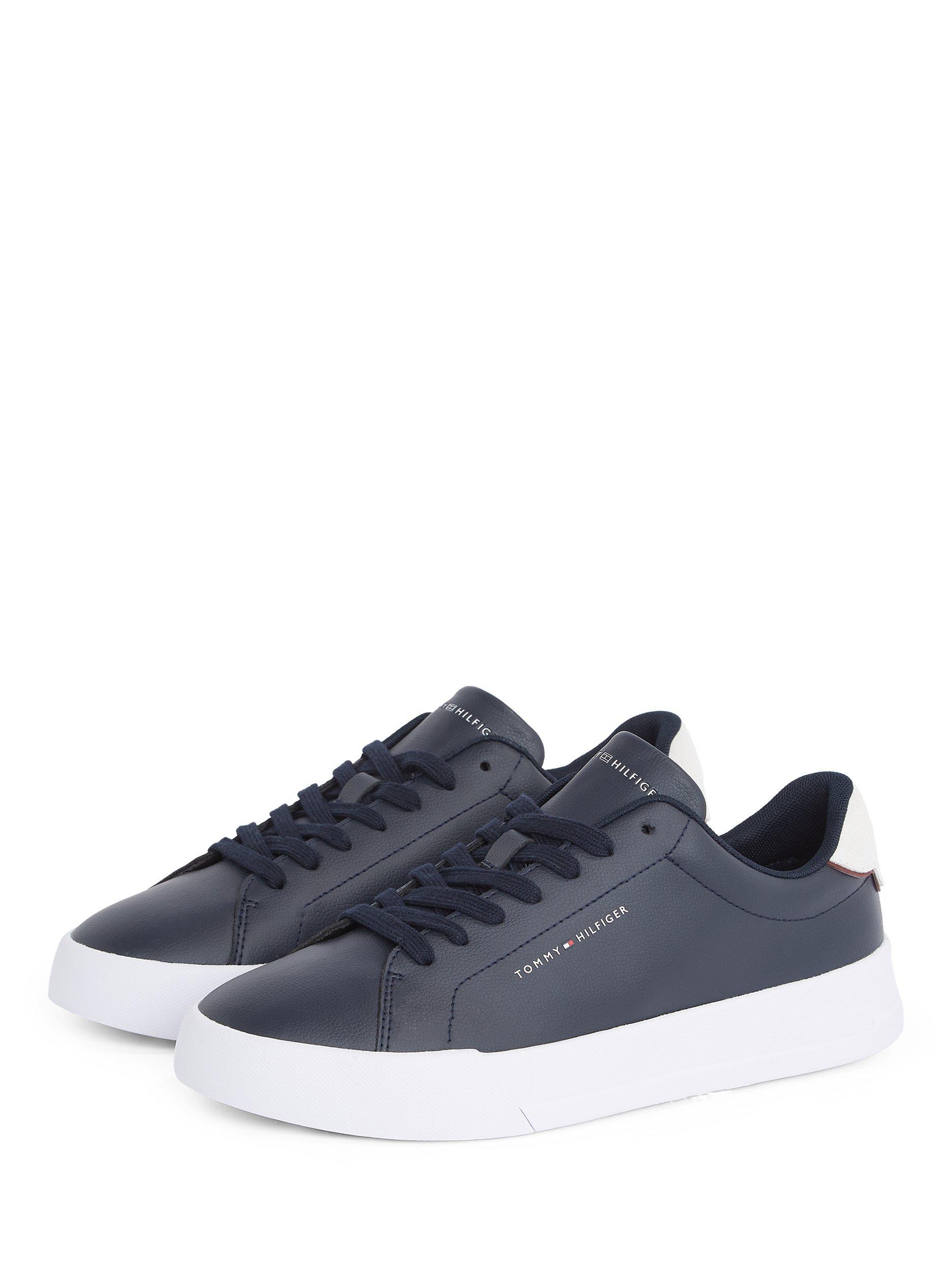 Product image 3 of 6, which shows Tommy Hilfiger Logo Court Trainers, Desert Sky, EU40