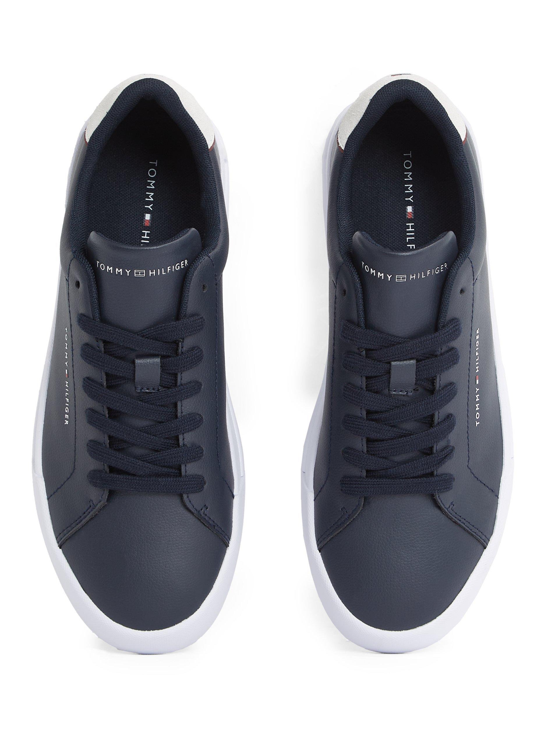 Product image 5 of 6, which shows Tommy Hilfiger Logo Court Trainers, Desert Sky, EU40