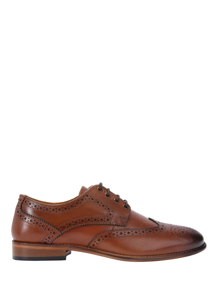 KG Kurt Geiger Connor Leather Lace Up Brogues, Brown Tan