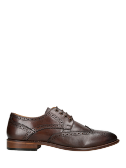 KG Kurt Geiger Connor Leather Lace Up Brogues, Brown, Brown