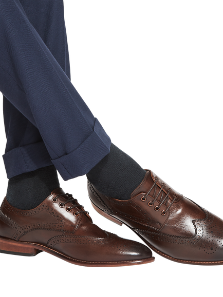 KG Kurt Geiger Connor Leather Lace Up Brogues, Brown - view 2, Brown