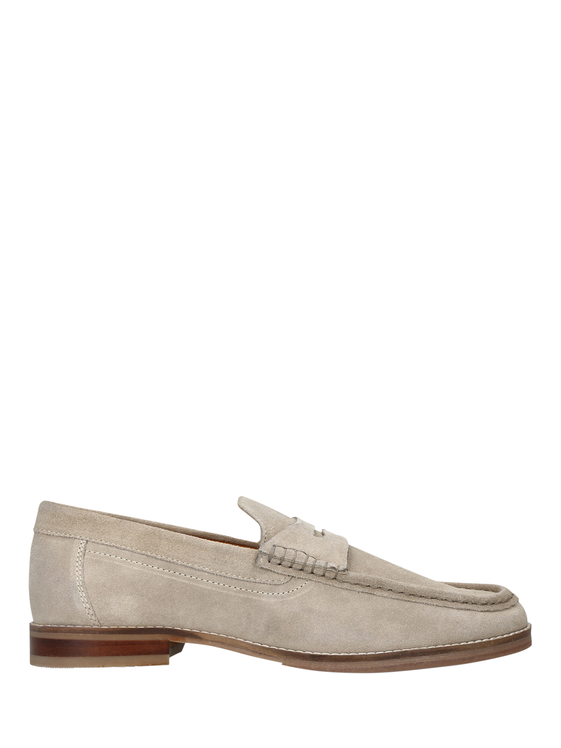 KG Kurt Geiger Francis Suede Slip On Loafers, Natural Beige