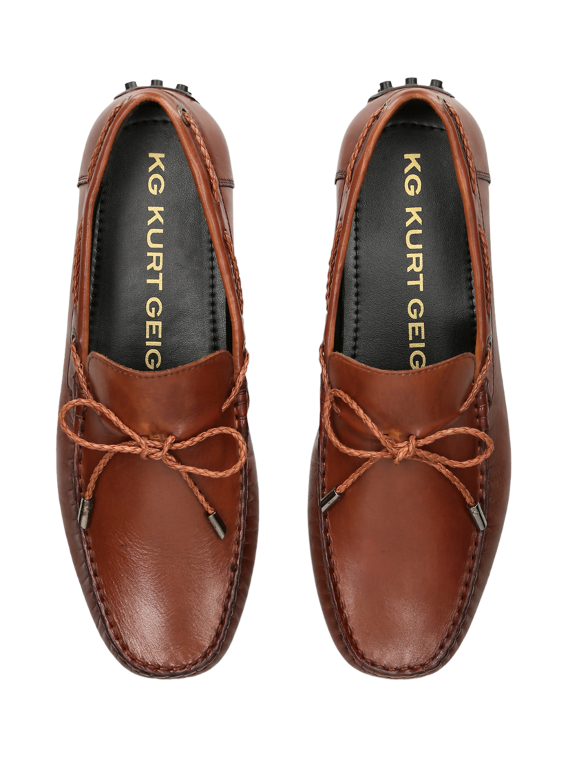 Product image 3 of 5, which shows KG Kurt Geiger Felix Slip On Loafers, Brown Tan, 7
