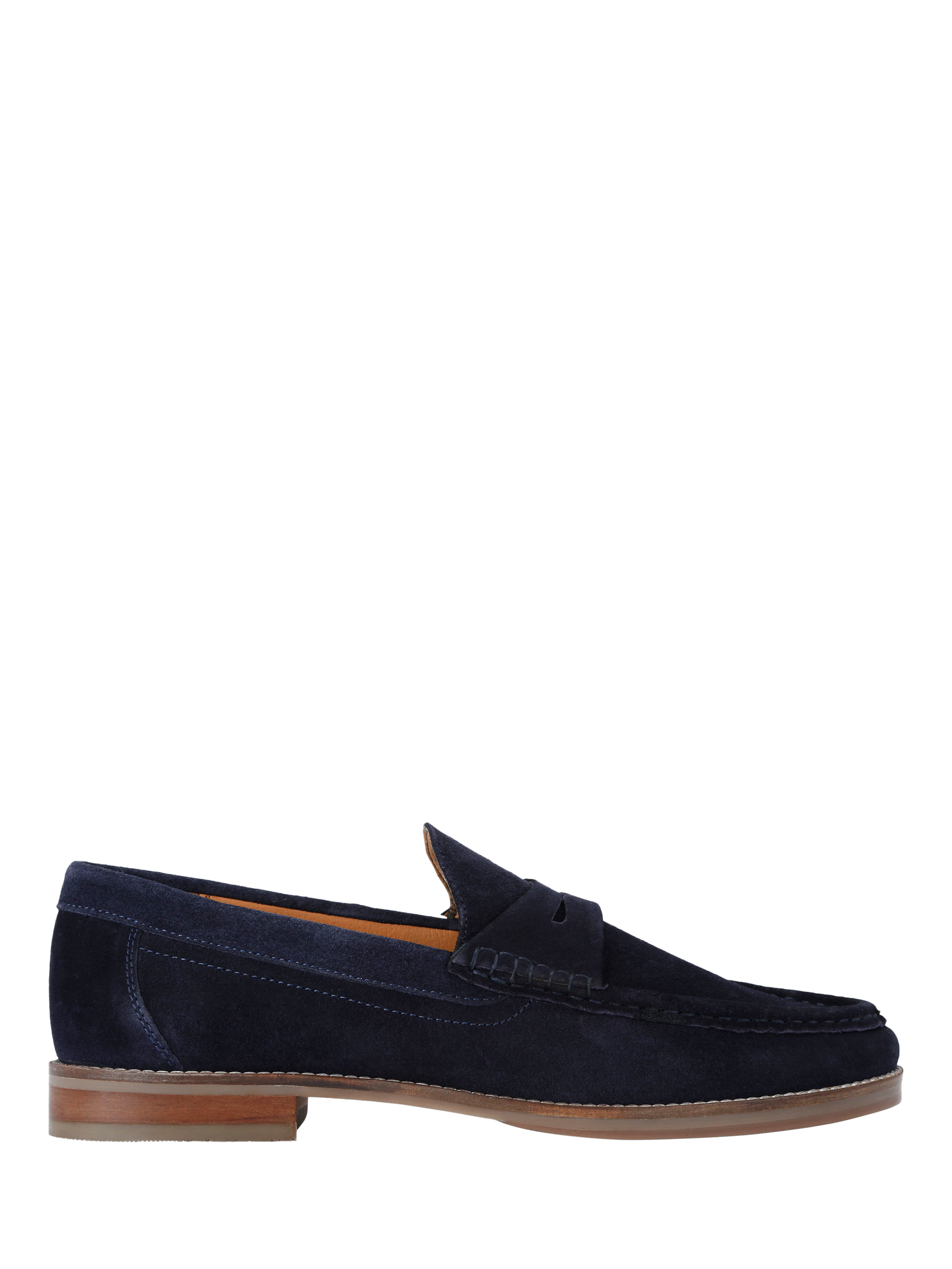 KG Kurt Geiger Francis Suede Slip On Loafers, Blue Navy