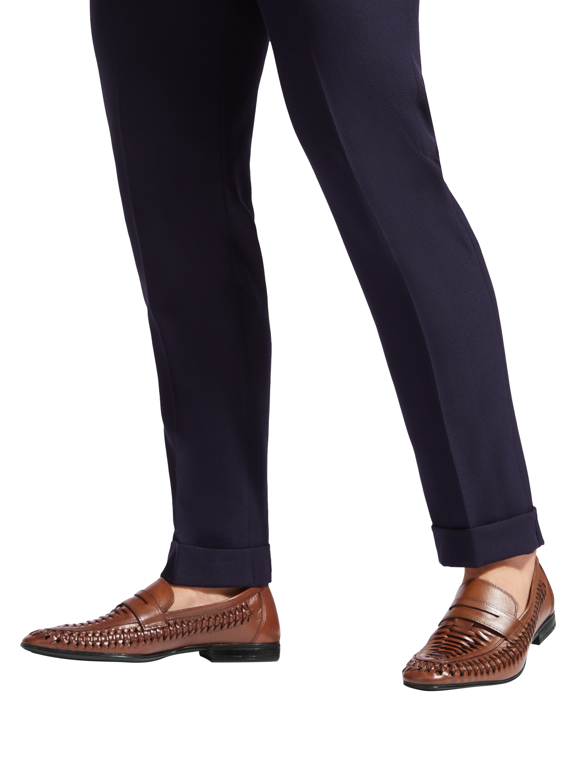 Product image 2 of 5, which shows KG Kurt Geiger Fraser Leather Weave Slip-On Loafers, Brown Tan, 7